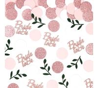 CharmeFleur Rosa Oro Glitter Confetti per Tavolo di Matrimonio, Decorazioni Party Verde Eucalipto, Decorazioni per Festa di Addio al Nubilato, Decorazioni di Matrimonio