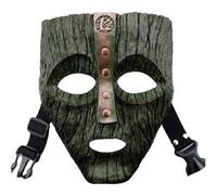 Charmgle Jim Carrey The Mask - Maschera in resina Loki di lusso per Halloween, costume da maschera, costume da film, decorazione per la casa, collezione per adulti, verde scuro
