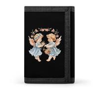 Charming Angels Portafoglio a tre ante carino porta carte di credito pochette portafogli per uomo donna, Stile:, Taglia unica