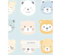 Charming Animal Faces Notebook: This delightful notebook features a collection of adorable animal faces, each radiating warmth and joy.