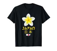 Charming Beauty of Japan Tropical Flower Frangipani Graphic Maglietta