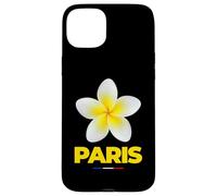 Charming Beauty of Paris France Tropical Flower Frangipani Custodia per iPhone 15 Plus