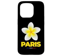 Charming Beauty of Paris France Tropical Flower Frangipani Custodia per iPhone 15 Pro