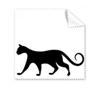 Charming Black Cat Lover Animal Art silhouette occhiali panno di pulizia Gift Phone Screen Cleaner 5PCS