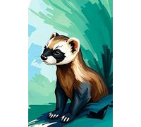 Charming Black Footed Ferret Journal: a LINED notebook for self-expression