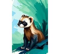 Charming Black Footed Ferret Journal: a LINED notebook for self-expression