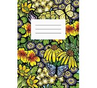 Charming college ruled notebook with a nature-inspired cover. Perfect for flower, bird, and butterfly enthusiasts!: College ruled - perfect for writing and taking notes