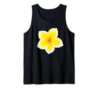 Charming Cute Tropical Flower Frangipani Yellow Flower Canotta