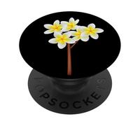 Charming Cute Tropical flower Frangipani Yellow Flower PopSockets PopGrip Adesivo