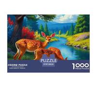 Charming Deer Puzzle 1000 Pezzi Per Adulti Grandi Dimensioni Per Adulti E Bambini Idea Regalo Awesome Animals Perfetto Per Appassionati Di Puzzle Esperti Puzzle Classico Per Adulti E Bambini Dai 14 An