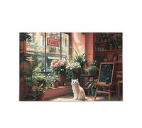 Charming Florist Shop Feline Serenity Puzzle Puzzle in legno Giochi difficili per adulti 1000 pezzi