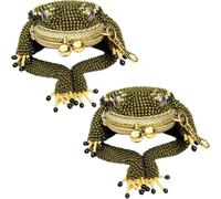 Charming Frog Coin Purse, Small Pouch Earbuds Keychain Bag，2 Pcs | Cute Small Mini Pouch Accessories, Kiss Lock Charm Keychain Decor, Daily Carry Wallet, Currency Storage Bag Ring Pendant