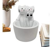 Charming Scented Candles Stand - Cat Candle Holder | Cat Warming Paws Centerpiece | Cute Cats Scented Candles Decor For Living Room Kitchen Bedroom