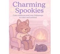 Charming Spookies A Cute and Spooky Coloring Book: Cute Creatures and Cozy Haunts Await Inside