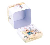 Charming Tin Storage - Easter Treat Box for Party Home Gathering | Iron Rabbit Holder 7.5x7cm, Cookie Candy Snack Container, Festival Celebration Living Room Bedroom