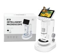 Charmline 3 in 1 microscopio per bambini, microscopio portatile multifunzionale per bambini, bambini, ingrandimento 100X-1000X, inclusa scheda SD da 32 GB