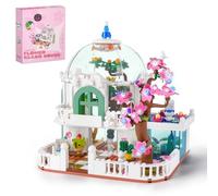Charmofun Costruzioni Casa Giocattolo, 731+ pezzi Casa dei Fiori Costruzioni con Luci LED, Casa di Fiori Bonsai con fiori, Set di Blocchi da Costruzione per Case da Fiori adulti bambini 6-12 anni