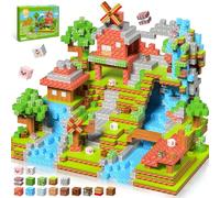 Charmofun Costruzioni Magnetiche per Bambini 150 Pezzi 2CM, Cubi Magnetici per Bambini con Fattoria e Mulino a Vento, Blocchi Magnetici Building Blocks Regali per Ragazzi e Ragazze dai 3 ai 9 Anni