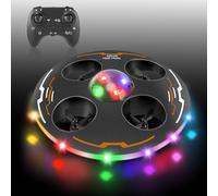 Charmofun Mini Drone per Bambini, Drone Giocattolo per Principianti UFO 360°,Droni Quadricottero con Luci LED e 3 Batterie, Droni Telecomandato Giocattolo Regalo per Ragazzi e Ragazze (Nero)