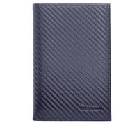 Charmoni - Portafoglio grande - Classico - Uomo - Porta Carta, Carta Auto, Portamonete - Completo - Pelle sintetica, Blu marino, 15X11cm, Classico