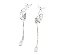 Charms Goccia d'Acqua Eardrop Ciondola Orecchini a Clip Orecchini a Clip Senza Piercing Ala d'Angelo Donne pratiche e popolariDurability