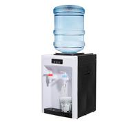 Charocean Distributore di acqua elettrica da 550 W, con raffreddamento, a freddo, caldo, mini distributore d'acqua per la casa, 220 V, erogatore di acqua fredda (nero e bianco)