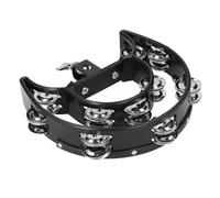 Charon Bells Hi Hat Tambourine Drum Set, a Doppia a Campana per Batteristi, Chitarristi, Cantanti e Compositori, Multifunzionali Campane Sciolte KTV