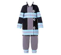 Charous Anime Fuoco Forza Cosplay Costume,vigili del fuoco uniforme utilizzato per Festival Festa a tema Cosplay Shinra Kusakabe Grigio L