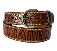 CHARRO El E133 Cintura Country Western vero cuoio (105/120)