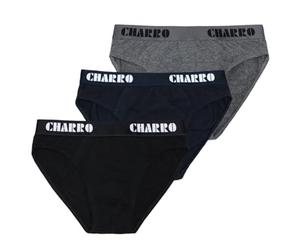 CHARRO Slip da Uomo Colore Assortito Conf da 3 pz, 3S-Kronos, M