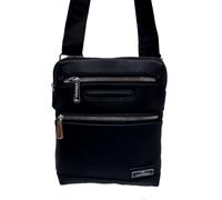 Charro tracolla uomo borsello piatto schiacciato tasche in pelle cuoio blu nero