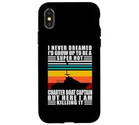 Charter Boat Captain I Never Dreamed I Would Run A Charter Custodia per iPhone X/XS