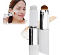 Chartming Color Changing Foundation Stick, Cover Cream V White Korean Foundation Stick with Volufiline, Full to Medium Coverage Base Makeup, for All Skin Types, with Brush Head (Light)