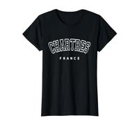 Chartres Francia Città Francese Maglietta con Stampa Grafica Economica