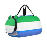 Chartreuse - Borsone da viaggio per bambini, per il fine settimana, per la notte, per ragazze, borsone da viaggio, per bambini, Bandiera della Sierra Leone, classico