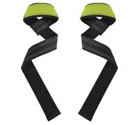 Chartreuse Polsiere e cinghie di sollevamento 66 cm antiscivolo coppia di cinghie da palestra per sollevamento pesi, palestra, stacco da terra, allenamento