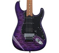 Charvel Marco Sfogli Pro-Mod So-Cal Style 1 HSS FR CM QM Transparent Purple Burst - Chitarra elettrica