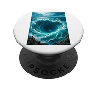 Charybdis, gigantesco mostro idromassaggio del mito greco Messina PopSockets PopGrip Adesivo