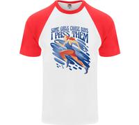 Chase Boys Running Marathon Cross Country Runner Mens S/S Baseball T-Shirt