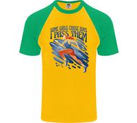 Chase Boys Running Marathon Cross Country Runner Mens S/S Baseball T-Shirt