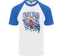 Chase Boys Running Marathon Cross Country Runner Mens S/S Baseball T-Shirt