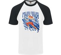 Chase Boys Running Marathon Cross Country Runner Mens S/S Baseball T-Shirt