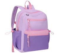 Chase Chic Zaino Bambina Bambino 2-5 Anni, 12.5"/14.9" Zainetto Bambini Ragazzi Ragazze Zaino Asilo Elementare per Scolastica Trekking Gita, Lilla Chiaro con Lilla