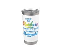 Chase la sirena arcobaleno Fairy Magic Bicchiere termico in acciaio inox doppia parete