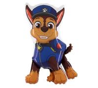 Chase Paw Patrol Palloncino Compleanno Grabo. Palloncino per feste per bambini a forma di chase, in foil con cannuccia per gonfiarlo. Palloncini colorati made in italy 46x78 cm