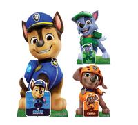 Chase, Rocky E Zuma Del Paw Patrol Set Di 3 Cutouts In Cartone