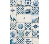 Chase The Horizon: Mediterranean Coastal Notebook | Blue Tile Aesthetic Journal for Notes, Travel Memories, Journaling and Daily Writing | 120 Pages