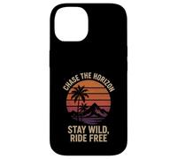 CHASE THE HORIZON STAY WILD RIDE FREE amante del campeggio escursionismo Custodia per iPhone 14
