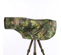 CHASING BIRDS Copertura antipioggia mimetica opaca anti-UV per fotocamera e obiettivo, compatibile con Canon, Sony, Nikon, Sigma, Tamron, Fujifilm Olympus 300/400/500/600/800 mm (foglia verde, M)