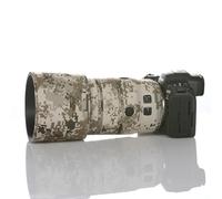 CHASING BIRDS Rivestimento impermeabile mimetico per obiettivo Canon RF 135 mm F1.8 L IS USM, copertura protettiva antipioggia versione IV (griglia marrone, con estensore RF 1.4X e 2X)